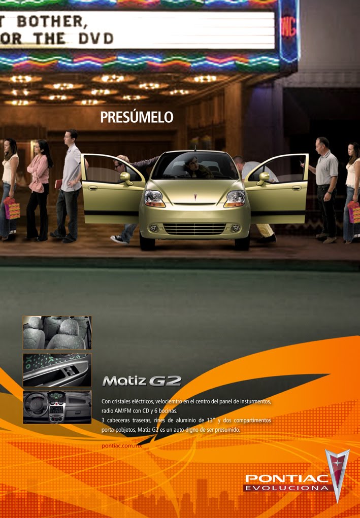 Pontiac Matiz G2 - Presúmelo Print Ad