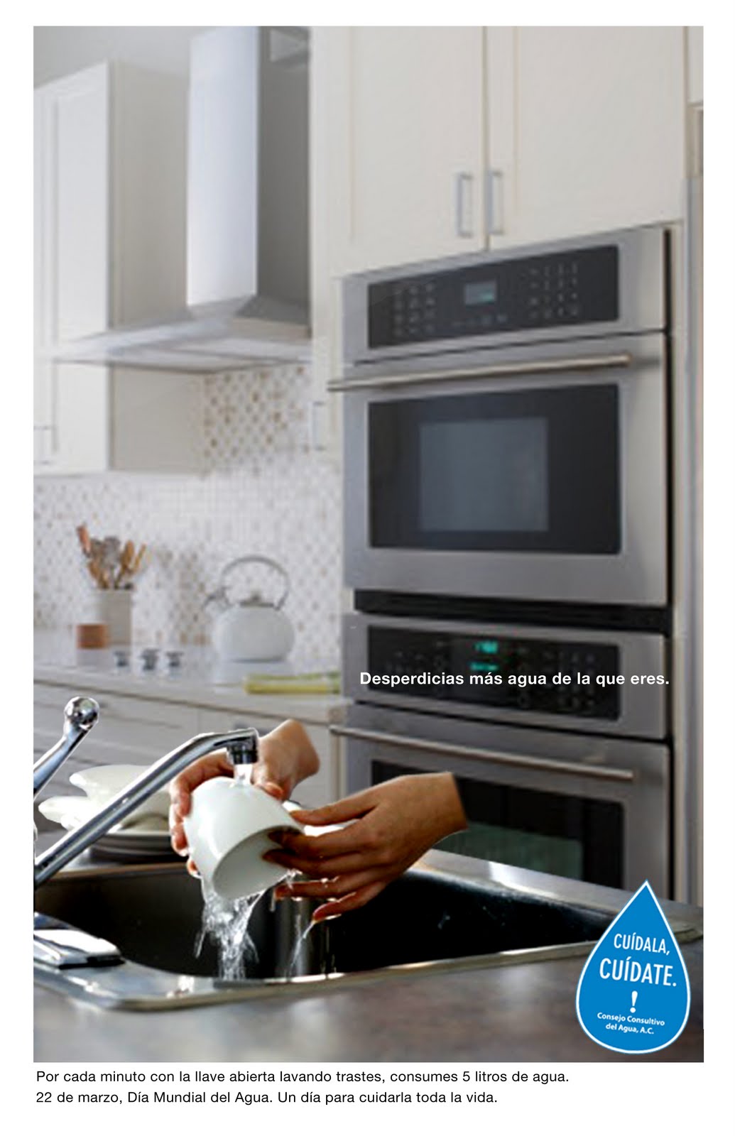 Jóvenes Creativos - Invisible Person Washing Dishes Print Ad